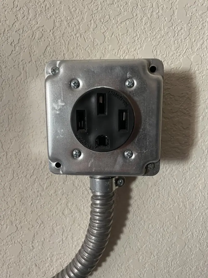 NEMA 14-50 outlet installed for Electrical Panel Upgrade in Fort Wayne
